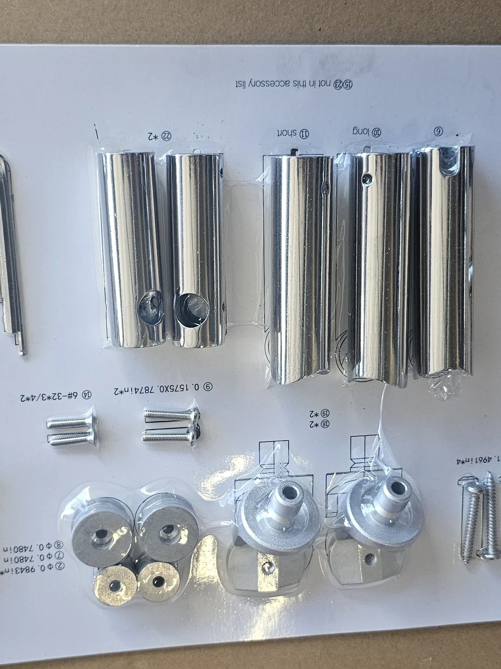 Chrome Heated Towel Rack with Hardware